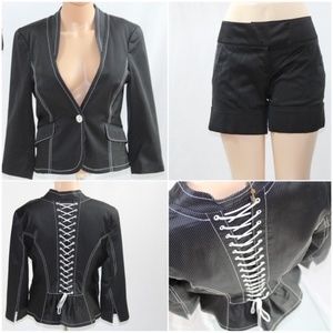 Vintage Bebe Two-Piece Shorts (6) and Blazer (10)